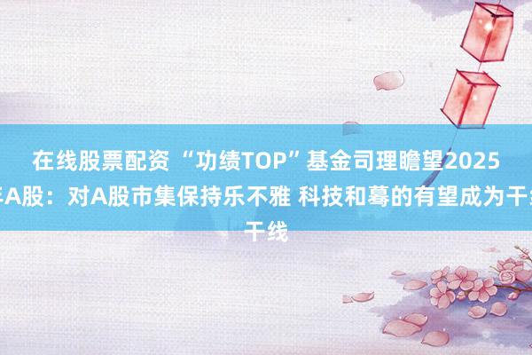 在线股票配资 “功绩TOP”基金司理瞻望2025年A股：对A股市集保持乐不雅 科技和蓦的有望成为干线