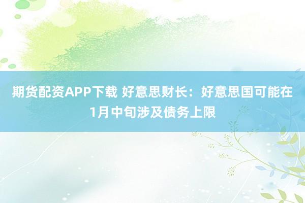 期货配资APP下载 好意思财长：好意思国可能在1月中旬涉及债务上限