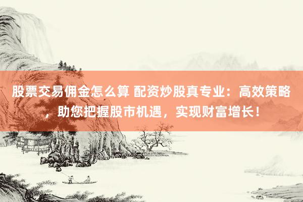 股票交易佣金怎么算 配资炒股真专业：高效策略，助您把握股市机遇，实现财富增长！