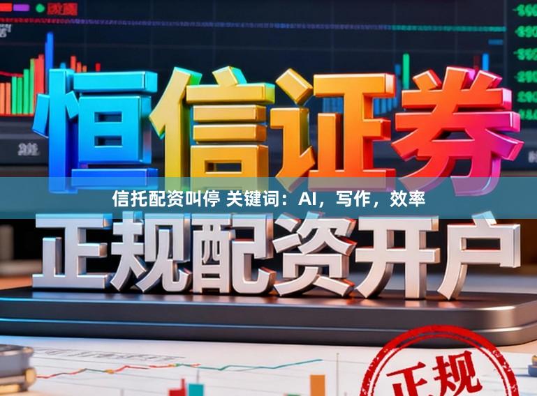 信托配资叫停 关键词：AI，写作，效率