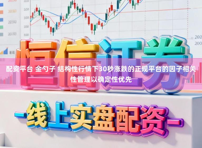 配资平台 金勺子 结构性行情下30秒涨跌的正规平台的因子相关性管理以确定性优先
